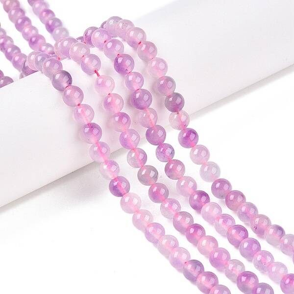 Dyed Natural White Jade Beads Strands