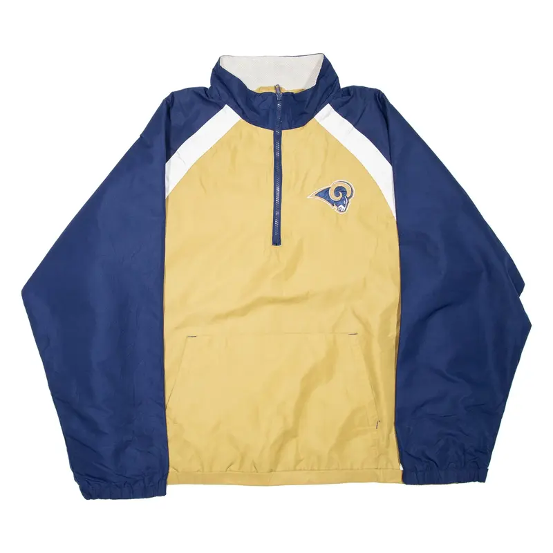 NFL St Louis Rams Mens Track Jacket Blue USA Colourblock XL