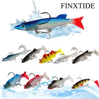 FINXTIDE Pre-Rigged Soft Fishing Lures, Swimbaits for bass Fishing, Trout Lures for River Fishing,Fishing Gifts for Men, 3.62...