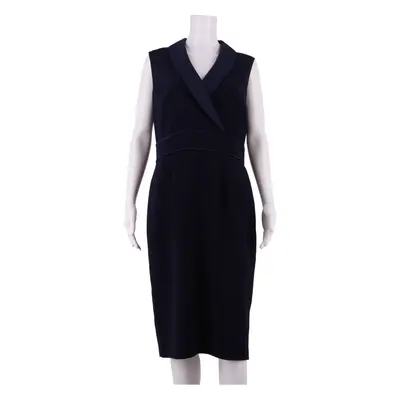 HOBBS LONDON Womens Pencil Dress Blue Sleeveless Knee Length UK 12