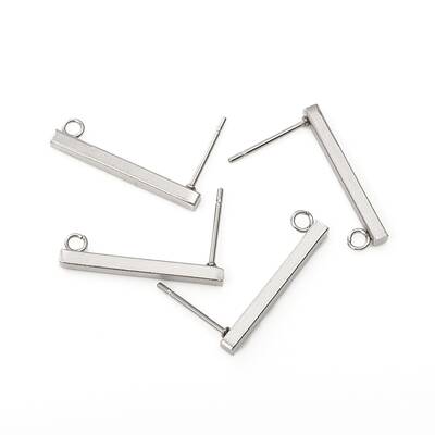 Tarnish Resistant 304 Stainless Steel Stud Earring Findings
