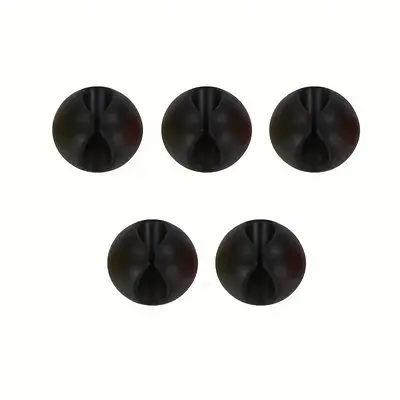 Round Cable Clips, 5 Counts Data Cable Storage Clips, Cable Management Holder Clips For Office Home