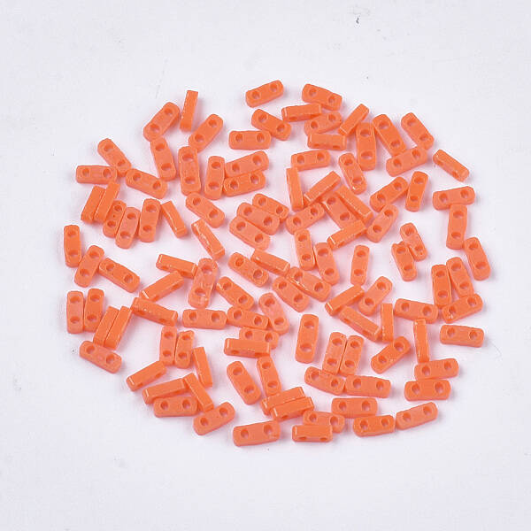 2-Hole Opaque Glass Seed Beads