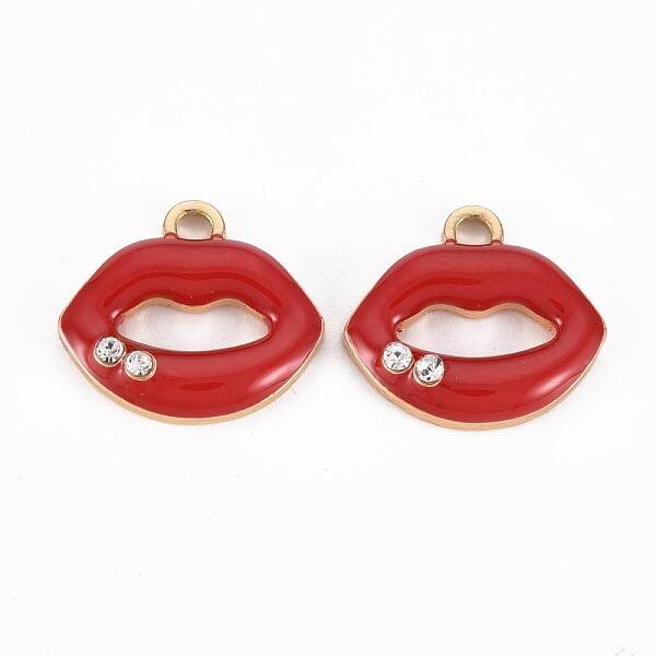 Golden Plated Alloy Enamel Pendants