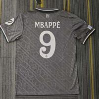 Soccer jersey/Fan version/24-25 awayshortsleeved/Madrids jersey/9 Mbappes jersey football