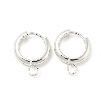 201 Stainless Steel Huggie Hoop Earring Findings