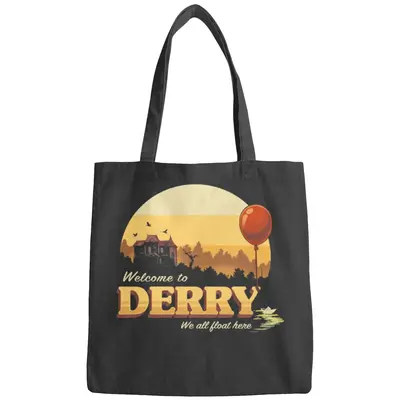 Welcome To Derry - It Terror Movie Book - Horror Killer Clown Bags