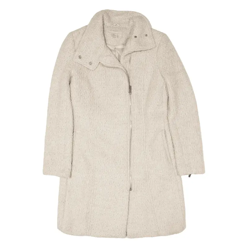 H&M Jacket Cream Wool Womens S