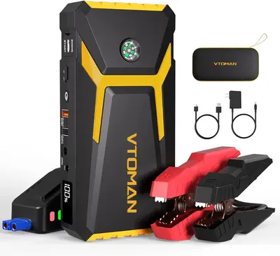 VTOMAN V8 Pro Jump Starter, 3000A Peak for Up 8.5L Gas and 6.5L Diesel Engines, Car Battery Charger Jump Starters 12V Auto Li...