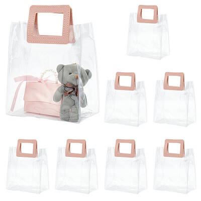 Transparent PVC Gift Bags with Handle