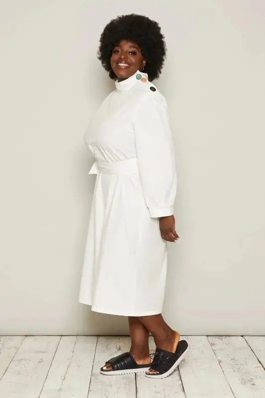 Jara Dress (White) | size: 3XL