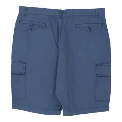 Sea Barrier Cargo Shorts - 38W 12L Blue Cotton