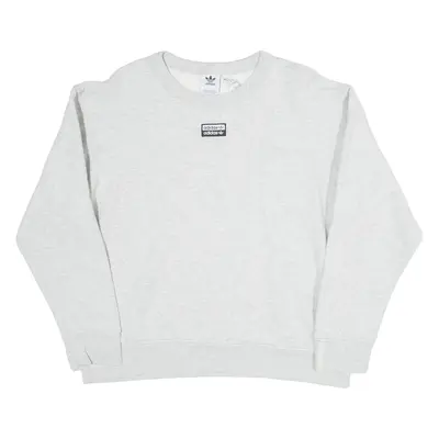 ADIDAS Womens Sweatshirt Grey M