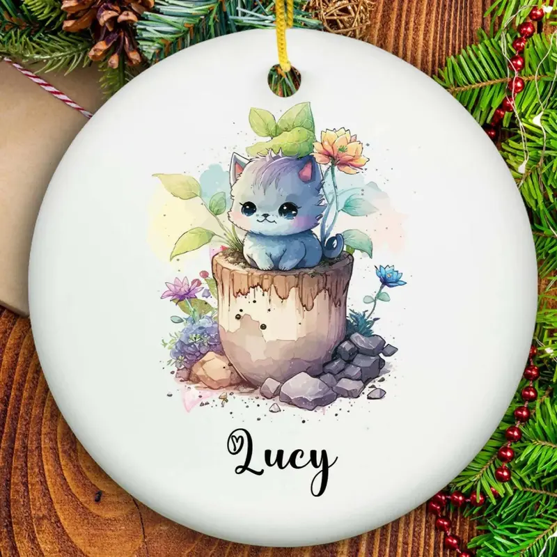 Cat Loss Ornament - Ceramic