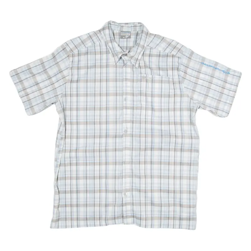 SALOMON Mens Shirt Blue Check XL