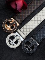 Men's GG Pattern G Buckle Belt, Fashion Belt for Party, Daily Clothing Decor, Trendy All-match & Exquisite Belt for Birthday ...