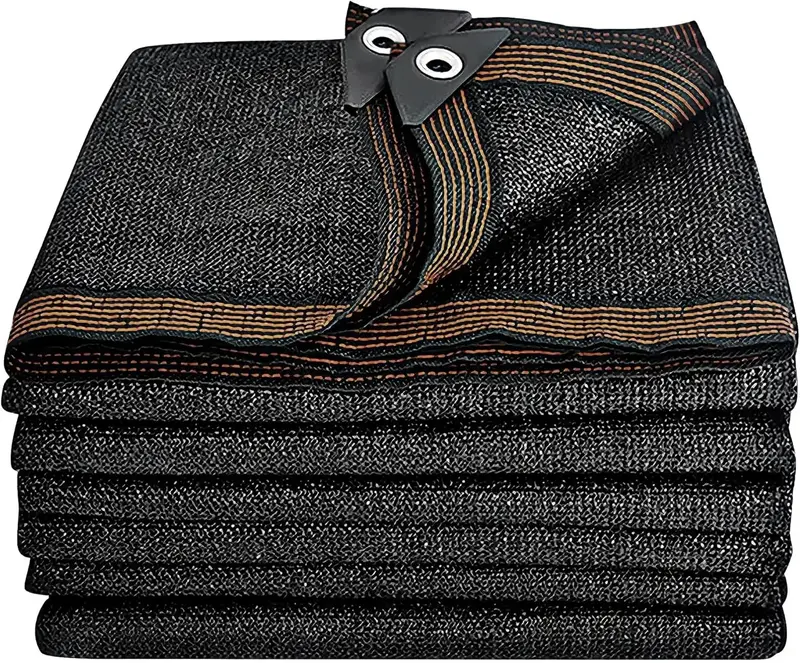 50% Black Shade Cloth 20 x 30 FT Durable HDPE Mesh Tarp with Grommets for Garden Sunblock Shading Antifreezing Greenhouse Bar...