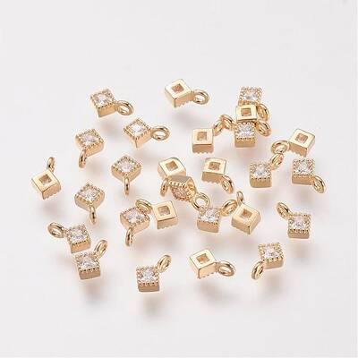 Brass Cubic Zirconia Pendants