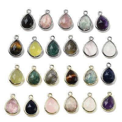 Natural Gemstone Faceted Pendants