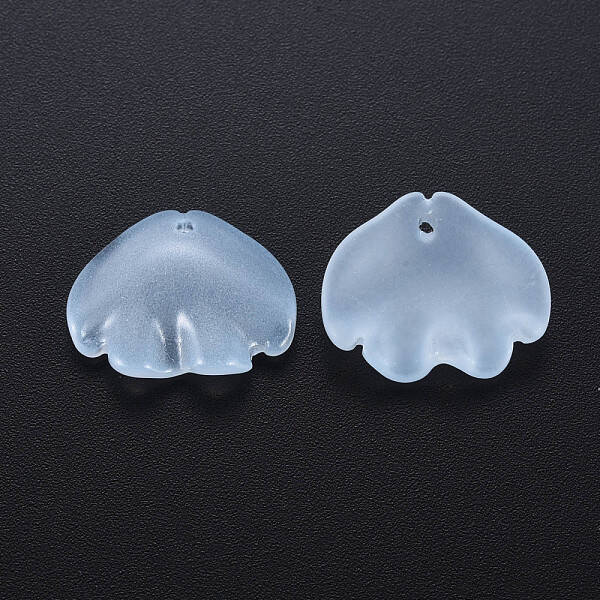 Transparent Baking Painted Glass Pendants