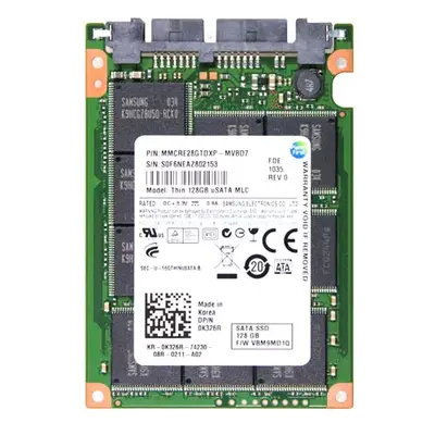 Samsung MMCRE28GTDXP-MVBD7 | 128GB Multi-Level Cell SATA 3Gb/s uSATA 1.8-Inch Solid State Drive
