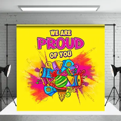 We Are Proud Of You Graffiti Pride Month Backdrop - Aperturee
