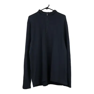 Michael Kors 1/4 Zip - XL Blue Cotton