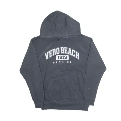 COTTON MILL Vero Beach USA Hoodie Grey Pullover Mens M