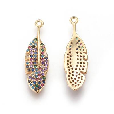 Brass Cubic Zirconia Pendants