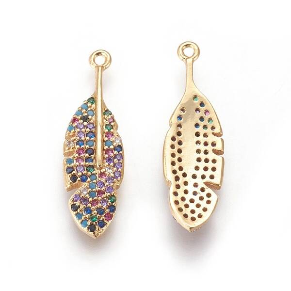 Brass Cubic Zirconia Pendants