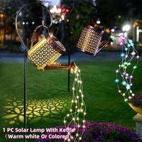 Solar Powered Garden Shower Light, Watering Can Lights, Star Light LED Outdoor String Lights, for LED Lights, Outdoor Decorat...