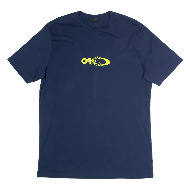 OAKLEY Mens T-Shirt Blue Crew Neck L