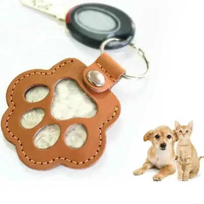 Creative Leather Cat Paw Keychain, Pet Hair Collector Gadget for Fur Storage, Must-Have Accessory for Cat Lovers