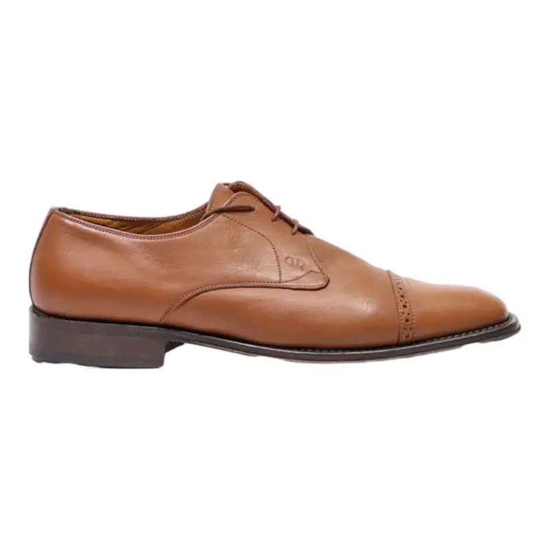 DRUDD Oxford Shoes Brown Leather Mens UK 10