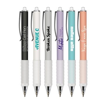 250 Custom Bliss Gel, Soft Touch Rubberized Hybrid Ink Gen Pen ...