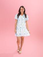 Floral Print Short Sleeve Dress | S-XL