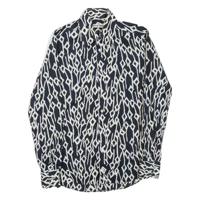 MICHEL DANTES Mens Shirt Black Long Sleeve S