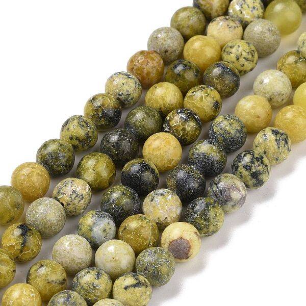 Natural Yellow Turquoise(Jasper) Beads Strands