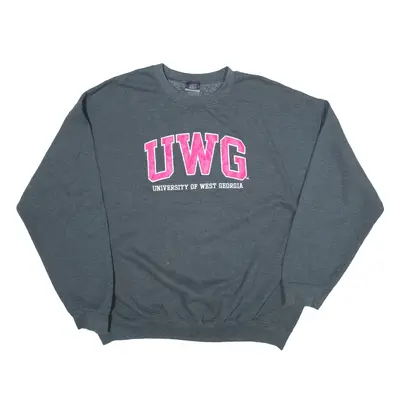 MV SPORT UWG University of West Georgia USA Sweatshirt Grey Womens XL