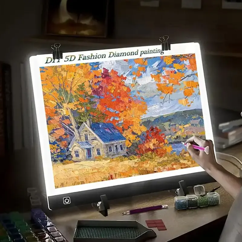 USB Powered Copy Board, 3 Levels Brightness Tracing Board, LED High Transmittance Drawing Board for Painting Sketching Animat...