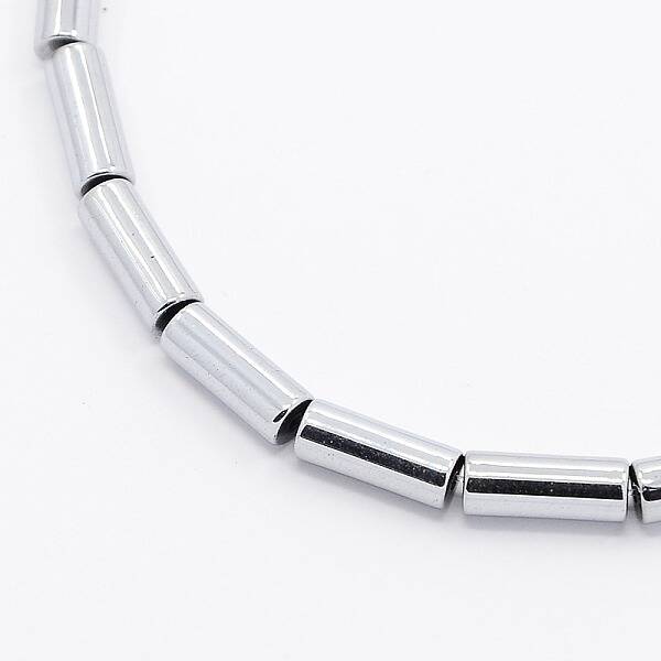 Grade A Electroplate Non-magnetic Synthetic Hematite Beads Strands
