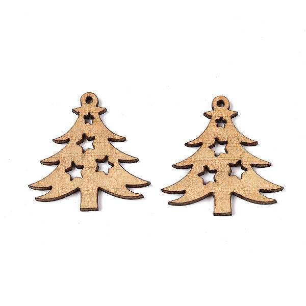 Printed Poplar Wood Pendants