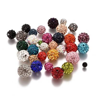 Pave Disco Ball Beads