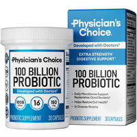 Physician's Choice 100 Billion Advanced Probiotic with 100B CFUs & 16 Strains + Prebiotics - Supports Digestion, Gas & Bloati...