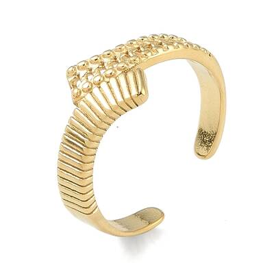 304 Stainless Steel Open Cuff Rings for Women