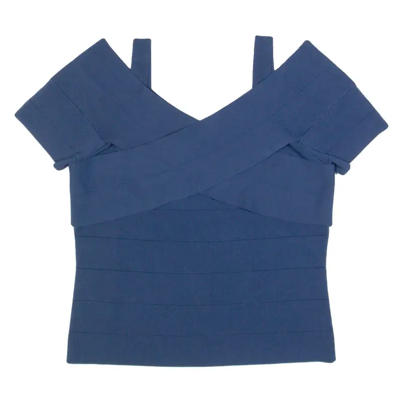PHASE EIGHT Bandage Womens Top Blue S