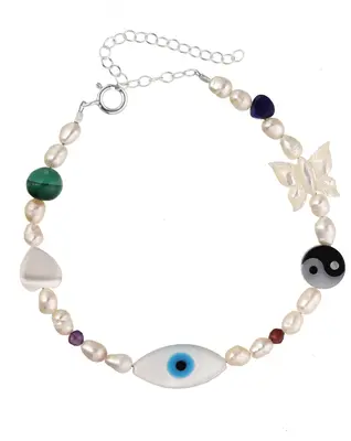 Lexie Bracelet | Metal Color: Silver | Length: Adjustable 7 - 8 inches