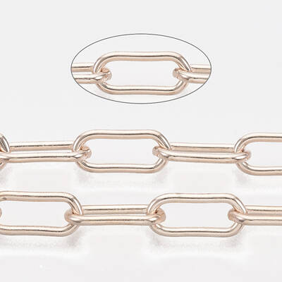 Unwelded Iron Paperclip Chains