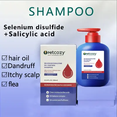 Selenium Disulfide Hair Care Shampoo, Oil Control Refreshing Anti-Dandruff Anti-itch, Scalp Cleansing Cleanser, Haircare Comf...
