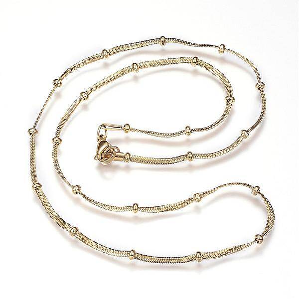 304 Stainless Steel Herringbone Chain Necklaces